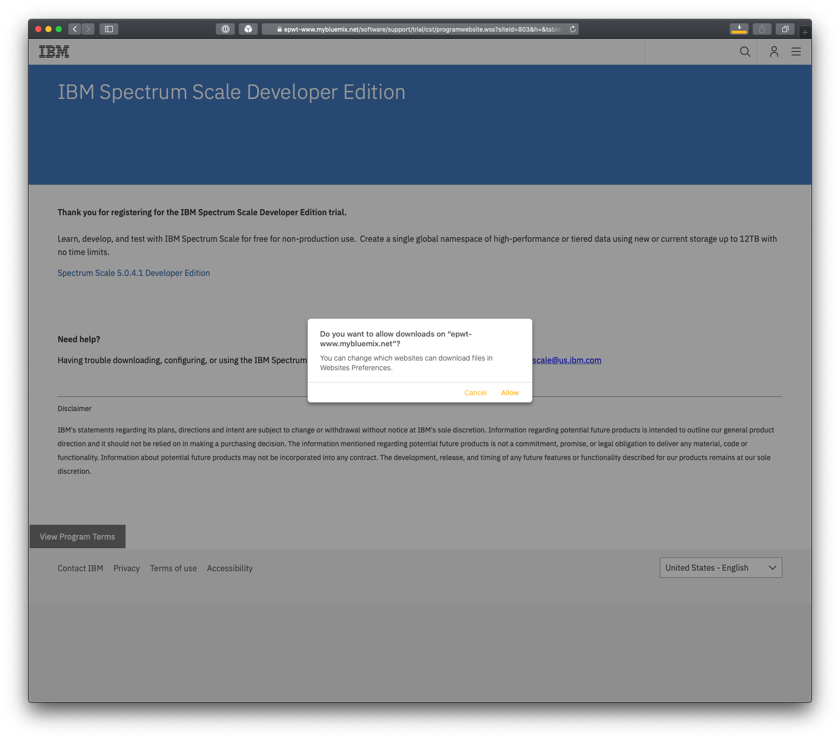 Getting started with Spectrum Scale Developer Edition – Downloading ...